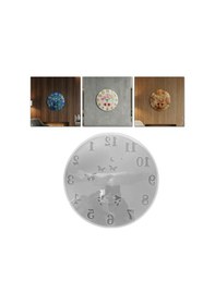 Resim Tahtakale Toptancı Epoksi Kelebek Ve Kuş Desenli Rakamlı Saat Kalıbı 30 Cm 