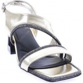 Resim Dgn 619-23y Kadin Kristal Taşli Topuklu Sandalet 619-1922-R13842 Altın 