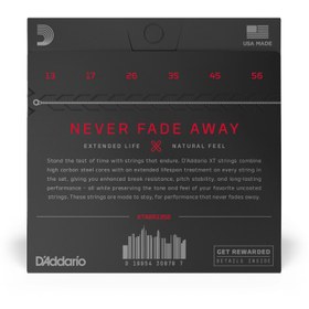 Resim D'Addario XTABR1356 XT 80/20 Bronze Akustik Gitar Tel Seti ($13-56$) | Medium Tansiyon, Güçlü Volüm Kapasitesi, Paslanmaya Karşı Dirençli ve Kararlı Entonasyon 