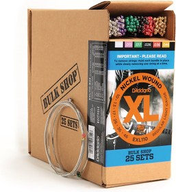Resim D'Addario EXL110-B25 XL Nickel Elektro Gitar Teli - Regular Light (10-46) (25'li Paket) 