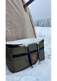 Resim 40 Lt Soğutucu Çanta Termos Piknik & Kamp Çantası Isı Yalıtımlı Yeşil 