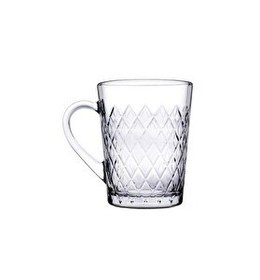 Resim Paşabahçe 55723 Ruby Kulplu Çay-Kahve Kupası 260 cc -6 Adet 