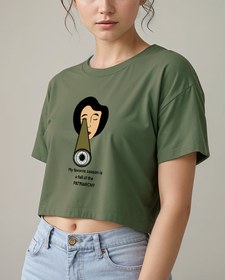 Resim Dört mevsim özgürlük Crop Tişört 