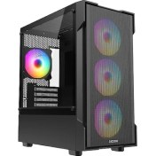 Resim Fazeon F1 650W 80+ Bronze Mesh 4X120MM Rainbow Fanlı Matx Bilgisayar Kasası 