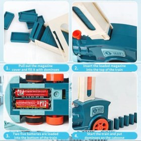 Resim Domino Tren Bebekler için Oyuncak (63 parça) 