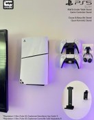 Resim Playstation 5 Slim Duvar Standı ve Joystick Duvar Standı Gaming Aksesuar 