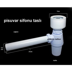 Resim Pisuvar Sifonu Taslı Sifon Pis Suvar Gider Borusu 