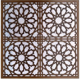 Resim Bazaar Avm 60X60 cm Asma Tavan Uyumlu LED Döşenebilir Tavan Paneli- Kahve Renk 