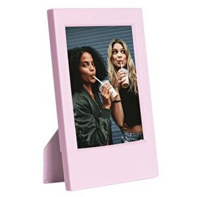 Resim Fujifilm Instax Mini Film Uyumlu Pembe Klasik Fotoğraf Çerçevesi 