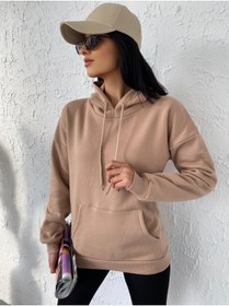 Resim Hsport Pamuklu Üst Kalite Kadın Kapüşonlu Spor Sweatshirt Uzun Kollu Dört Mevsim 
