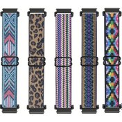 Resim Sunshine022 Fitbit Versa 2 Uyumlu 5li Paket Esnek Nylon Akıllı Saat Kayışı 20mm 22mm 