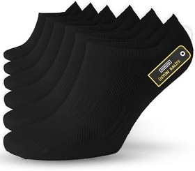 Resim SONNORS 6 Çift Uniseks Sneaker Kadın Erkek Çorap - Organik Pamuk Patik Spor Çorabı - Kısa Çorap Dikişsiz Rahat Kalıp - Beyaz Siyah Gri 