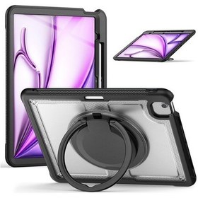 Resim Cantonvogue01 İpad Uyumlu Air 13 Dönen Kickstand Pc+tpu Darbeye Dayanıklı Tablet Kapağı Kapaklı Kılıf 