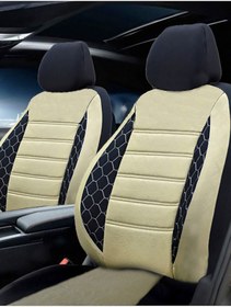 Resim KETHLİNE Fiat Pratico Uyumlu Bej Oto Koltuk Kılıfı (tam Takım Araba Koltuk Kılıfı) 