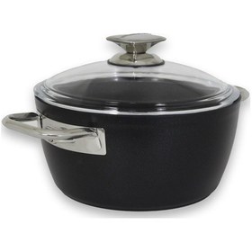 Resim Arte Diamond Yapışmaz Dayanıklı Cam Kapaklı Derin Tencere 26 Cm 