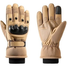 Resim Sun11 Sun11 Kış Bisiklet Motosiklet Eldiveni Kaymaz Dokunmatik Ekran Sıcak Ordu Yeşili L Xl Kum 