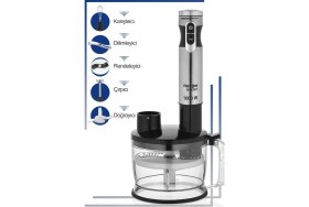 Resim Turbo Roboset Bl 1000 Mutfak Robotu Blender Set Smoothie Blender Patates Püre Aparatı Klasik Plasti 