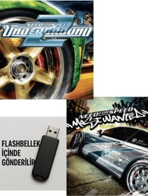 Resim Tigdes NFS Underground 2+ Most Wanted 2 PC Oyunu | 2’li Kuruluma Hazır Flash Bellek | Windows Yarış Seti 
