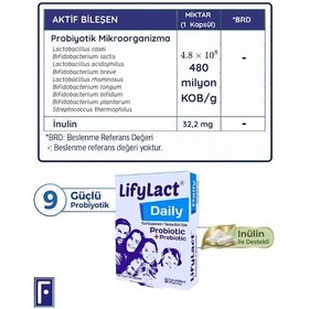 Resim Daily Probiyotik, Prebiyotik, 30 Kapsül , Günlük Probioyotik , 3'lü Avantaj Set 