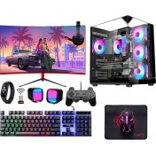 Resim Turbox TX6391 Ryzen 5 5500 32GB 1tb Nvme SSD 8gb RX580 23.8 Curved Monitör Oyun Hazır Sistem 