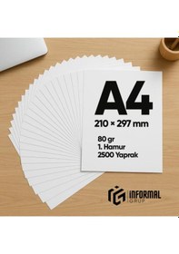 Resim İnformal Fotokopi Kağıdı Premium Kalite A4 80 Gr 2500 Yaprak 