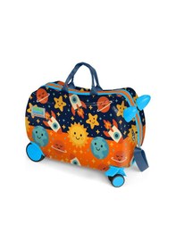 Resim Coral High Kids Uzay Desenli Otur-çek Çocuk Valizi 16370 Turuncu 