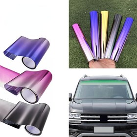 Resim 150x20cm Araba Ön Cam Güneşlik Koruma Gölgelik Sticker Pencere Güneşlik Şeridi Otomatik Pencere Isı Yalıtımı Tint Film 