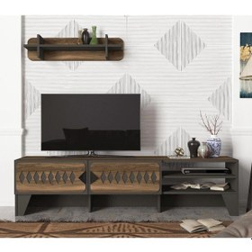 Resim Dekorister Chester Tv Ünitesi Ceviz-Antrasit 