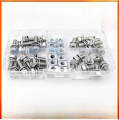 Resim Besthome1 M6 4 Boyutlu Paslanmaz Çelik Çapraz Dış İç Çemberli Vida Somun Seti Gb9074.13 Kullanışlı Ürün 