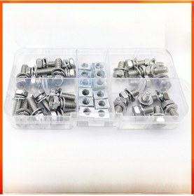 Resim Besthome1 M6 4 Boyutlu Paslanmaz Çelik Çapraz Dış İç Çemberli Vida Somun Seti Gb9074.13 Kullanışlı Ürün 
