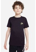 Resim Death Note Moon Baskılı Unisex Çocuk Siyah T-Shirt 