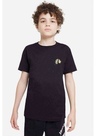 Resim Death Note Moon Baskılı Unisex Çocuk Siyah T-Shirt 