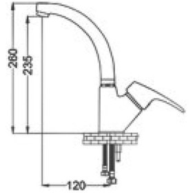 Resim Gms Grenada Mix Kuğu Lavabo Bataryası Grn507 