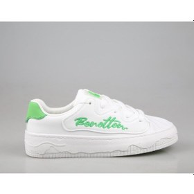 Resim United Colors Of Benetton Bnl-10102 Beyaz Yeşil Unisex Sneakers Beyaz 