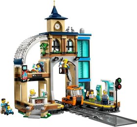 Resim LEGO City Merkez Tren İstasyonu 60469 - Tren Modeli Seven 7 Yaş ve Üzeri Çocuklar için Raylı Sistem Temalı Yaratıcı Oyuncak Yapım Seti, Doğum Günü Hediyesi (752 Parça) 