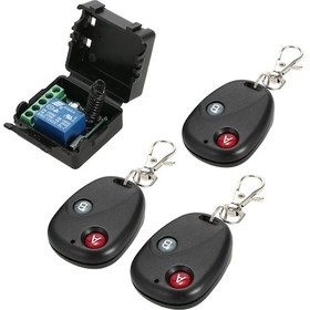 Resim Qingmipy 12v Dc 433mhz Uzaktan Kumanda Açma-kapama Anahtarı 3 Kumanda - Kapı Kilitleri, Motorlar, Led Lambalar Kontrolü - Ak-rk01sy-12 Modeli 