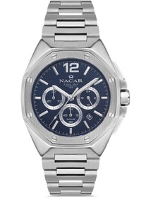Resim Nacar SAFİR CAM SPOR GÜMÜŞ ERKEK KOL SAATİ NC08-29430493-ALSM 