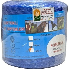 Resim Elektrikli Hayvan Kovucu İnox Yapılı Çit İpi-mavi - 250 Mt 