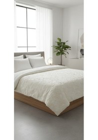 Resim Padişah Emboss Çift Kişilik Battaniye Şampanya Çok Renkli 