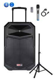 Resim Lastvoice LS-P2915 Portatif Taşınabilir Mikrofonlu Şarjlı Ses Sistemi Hoparlör 15 İNÇ 850 WATT 