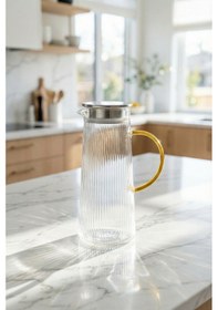 Resim Pureglass Metal Kapaklı Cam Sürahi - 1650 Ml 