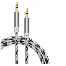 Resim Concord C-815 Metal Örgülü Ses Kablosu Aux Kablo Gri 