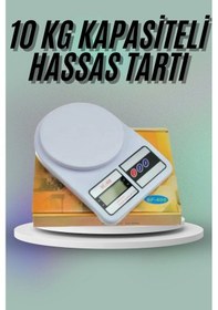 Resim Mey İthalat Mutfak Tartısı Dijital Göstergeli Hassas Tartı 10 Kg Kapasiteli Çok Renkli 