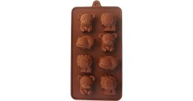 Resim Silikon Kalıp Safari Hayvanları Şekilli 8 Li 