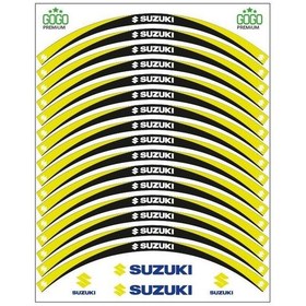 Resim SUZUKİ SARI SİYAH UYUMLU REFLEKTÖRLÜ JANT ŞERİDİ 