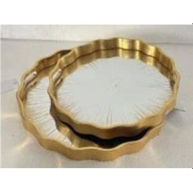 Resim Roy Kıng Dina 2 Li Yuvarlak Tepsi 39 4 Ve 34 4 