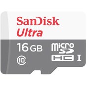 Resim SanDisk 16 GB Ultra microSDHC 48 MB\u002Fsn Class 10 MicroSD Kart 