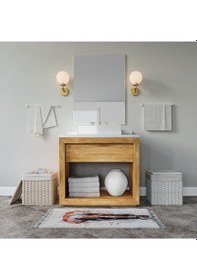 Resim Renkli Fil Desen Banyo Paspası, Solmaz Dijital Baskılı Paspas Set Çok Renkli 