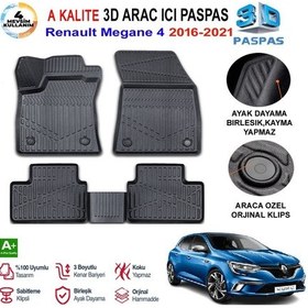 Resim Renault Megan 4 3d Paspas Havuzlu Pro 2016-2021 Arası 