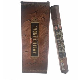 Resim Hem Amber Sandal Aromalı Çubuk Tütsü 
